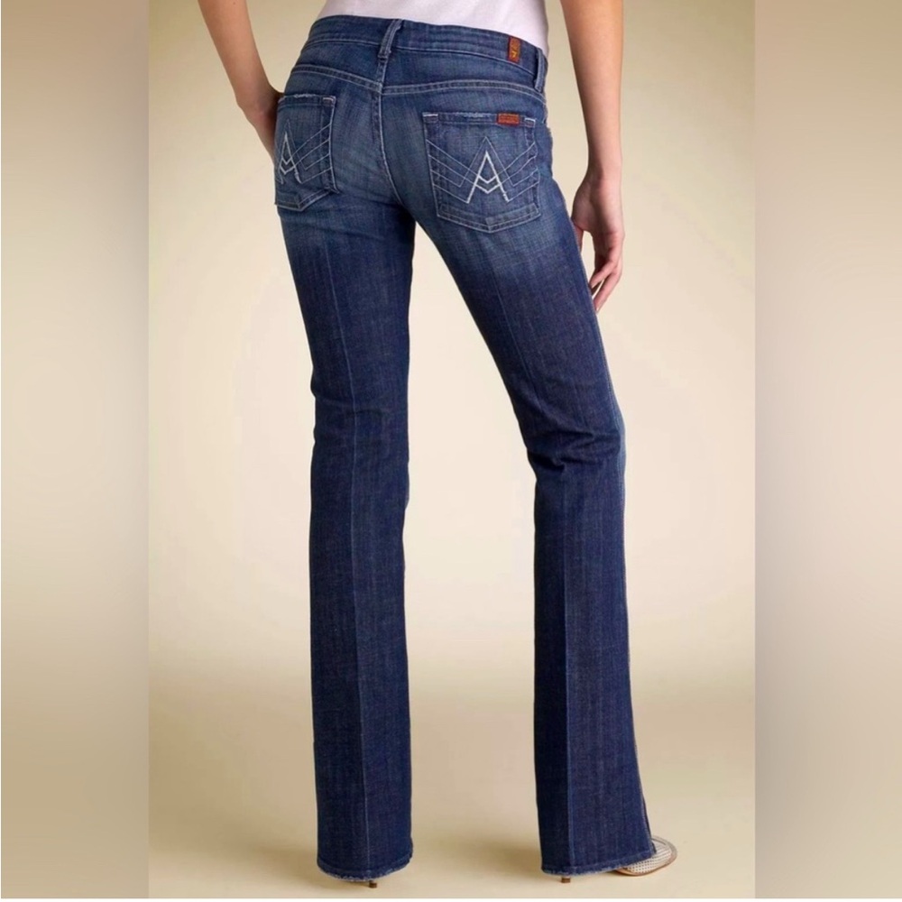 7 for All Mankind A Pocket Flare Jeans, Size 28
